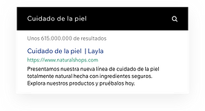 Una pagina web de una marca de belleza que muestra sus productos 1